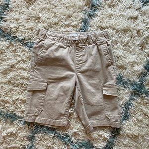 Boys khaki cargo shorts